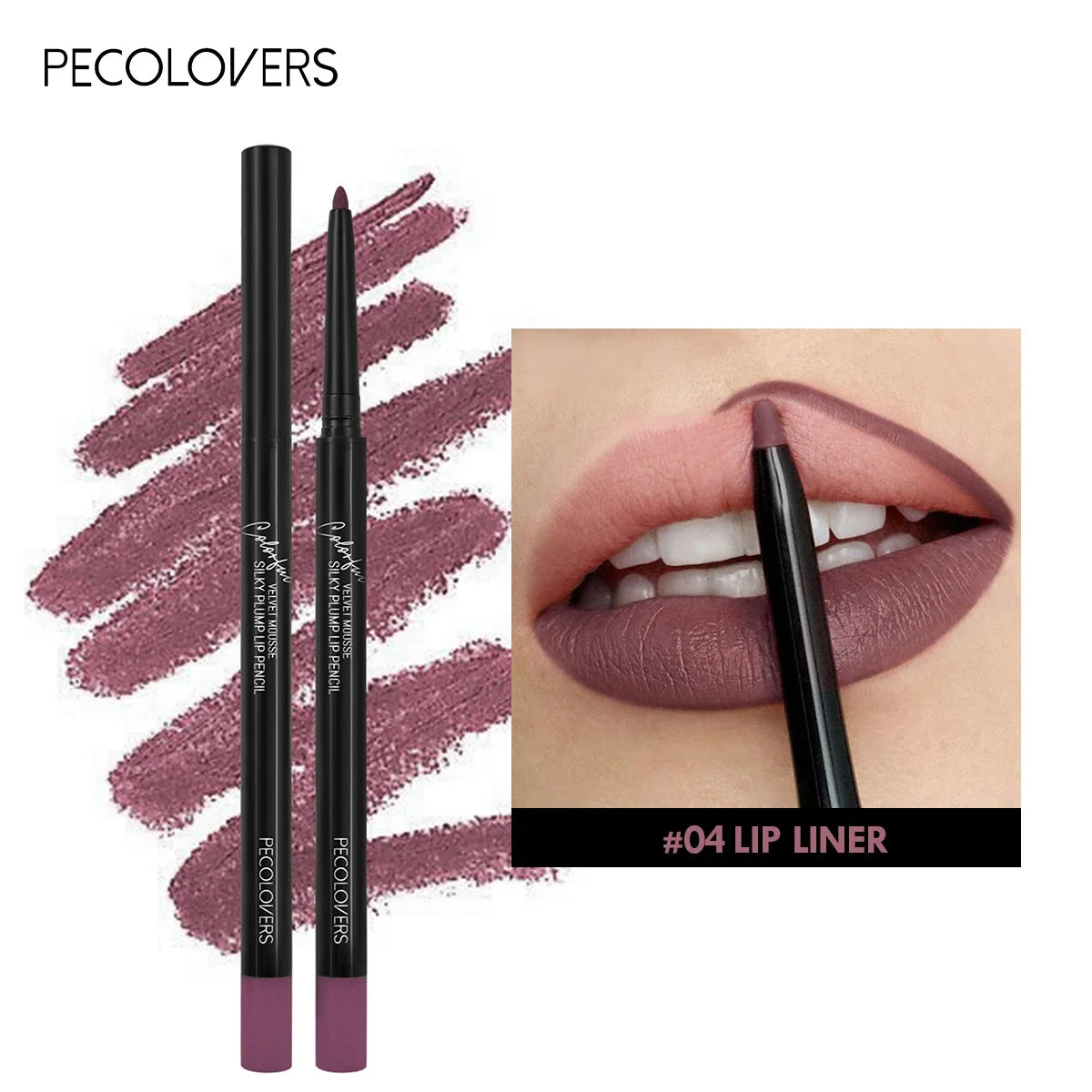 12Color Waterproof Matte Lipliner Pencil Sexy Red Contour Tint Lipstick Lasting Non-stick Cup Moisturising Lips Makeup Cosmetic