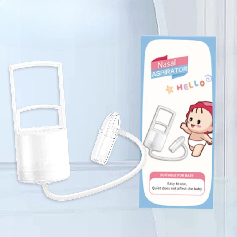 Baby Nasal Aspirator Powerful Hand Pump Safe Nose Cleaner For Newborn Quiet Manual Nose Suctioner for Babies Kids Mucus Relief