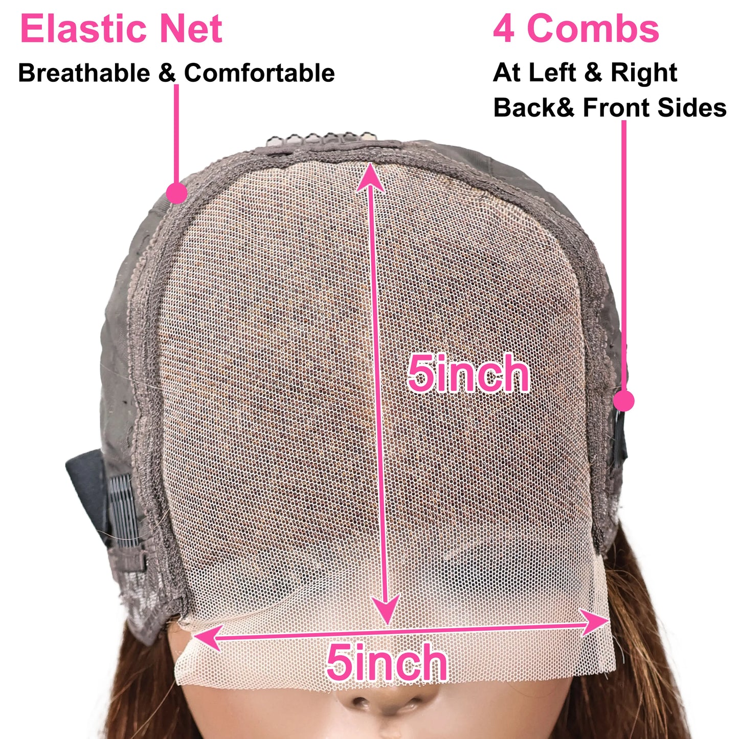 Perruque Bob Brune Chocolat Lisse 4X4 Frontal en Dentelle HD Lisse Ligne Naturelle Cheveux Pré épilés Cheveux Humains  16 pouces