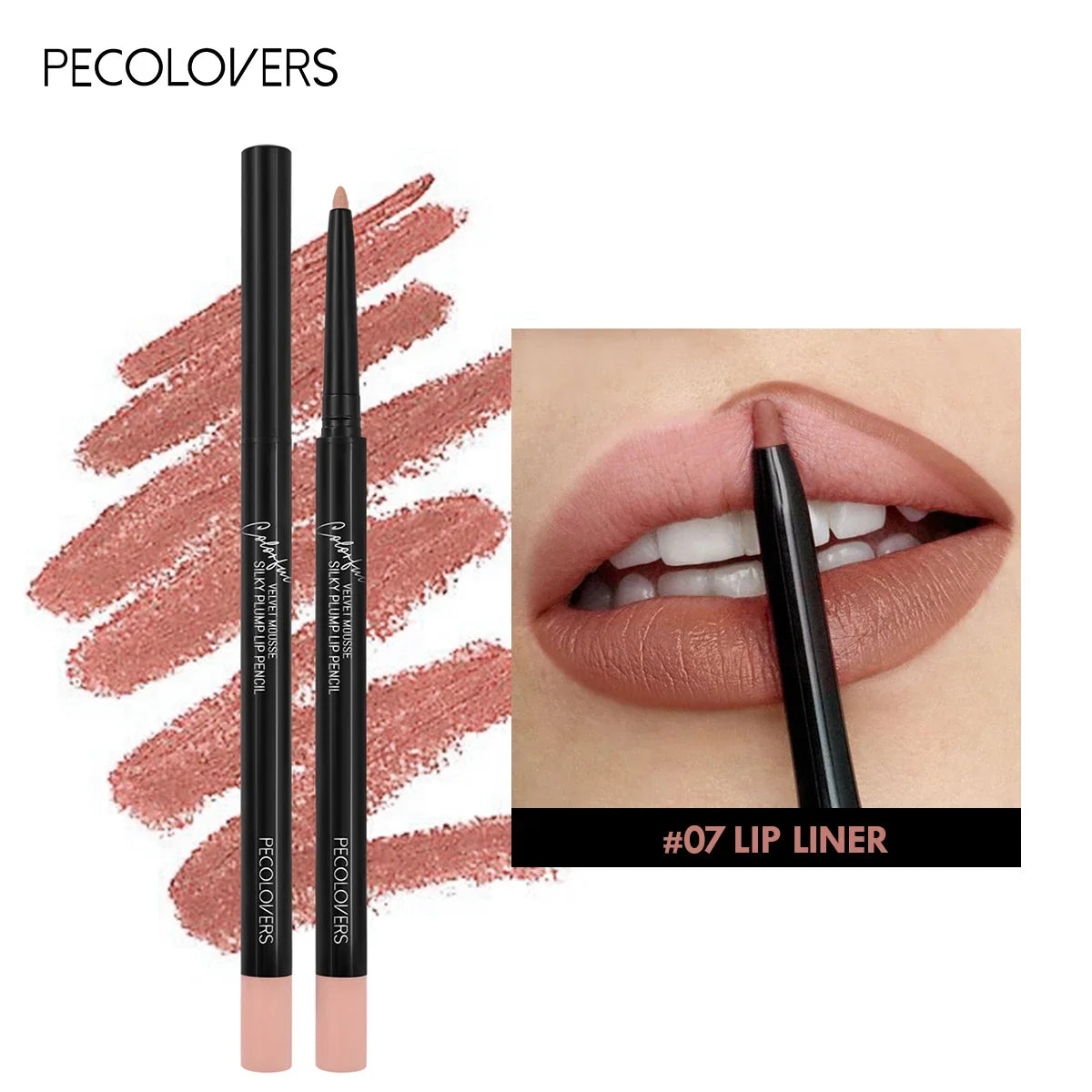 12Color Waterproof Matte Lipliner Pencil Sexy Red Contour Tint Lipstick Lasting Non-stick Cup Moisturising Lips Makeup Cosmetic
