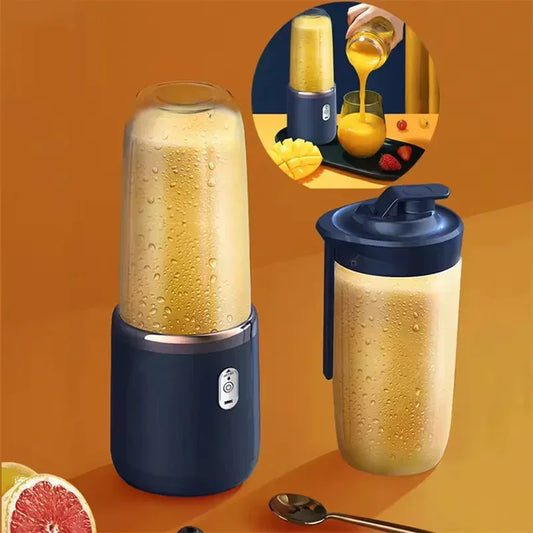 Portable Blender Bottle Electric 6 Blades Multifunction Juice Blender Fresh Juice Smoothie Blender Ice Crush Cup Food Processor