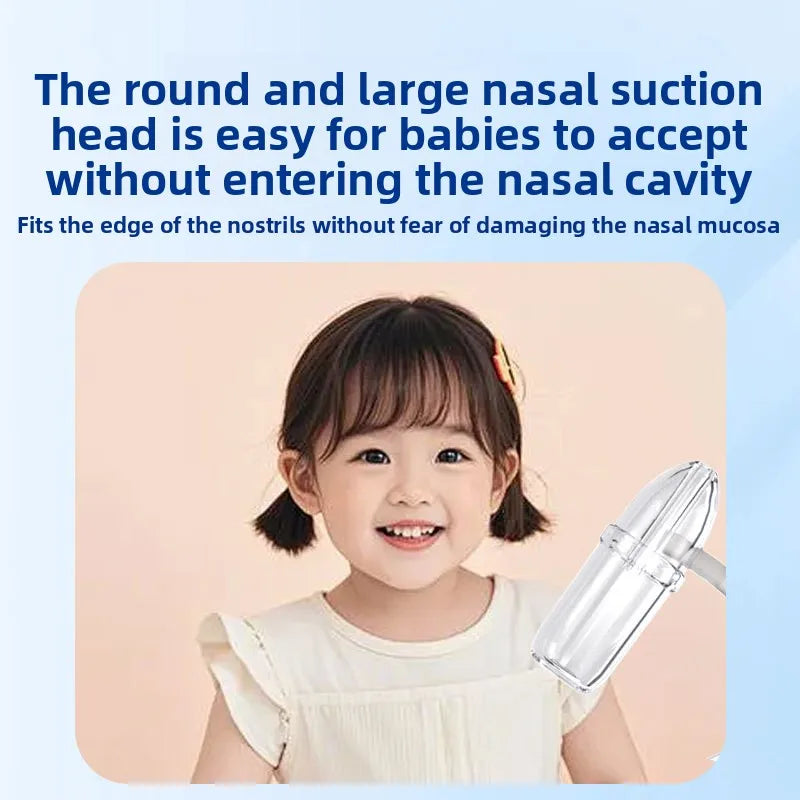 Baby Nasal Aspirator Powerful Hand Pump Safe Nose Cleaner For Newborn Quiet Manual Nose Suctioner for Babies Kids Mucus Relief