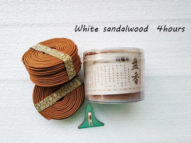 Y 48pcs/box Natural Coil Incense Aromatherapy Fragrance Indoors Indian Buddhist Sandalwood Incense Without Censer Home Fragrance