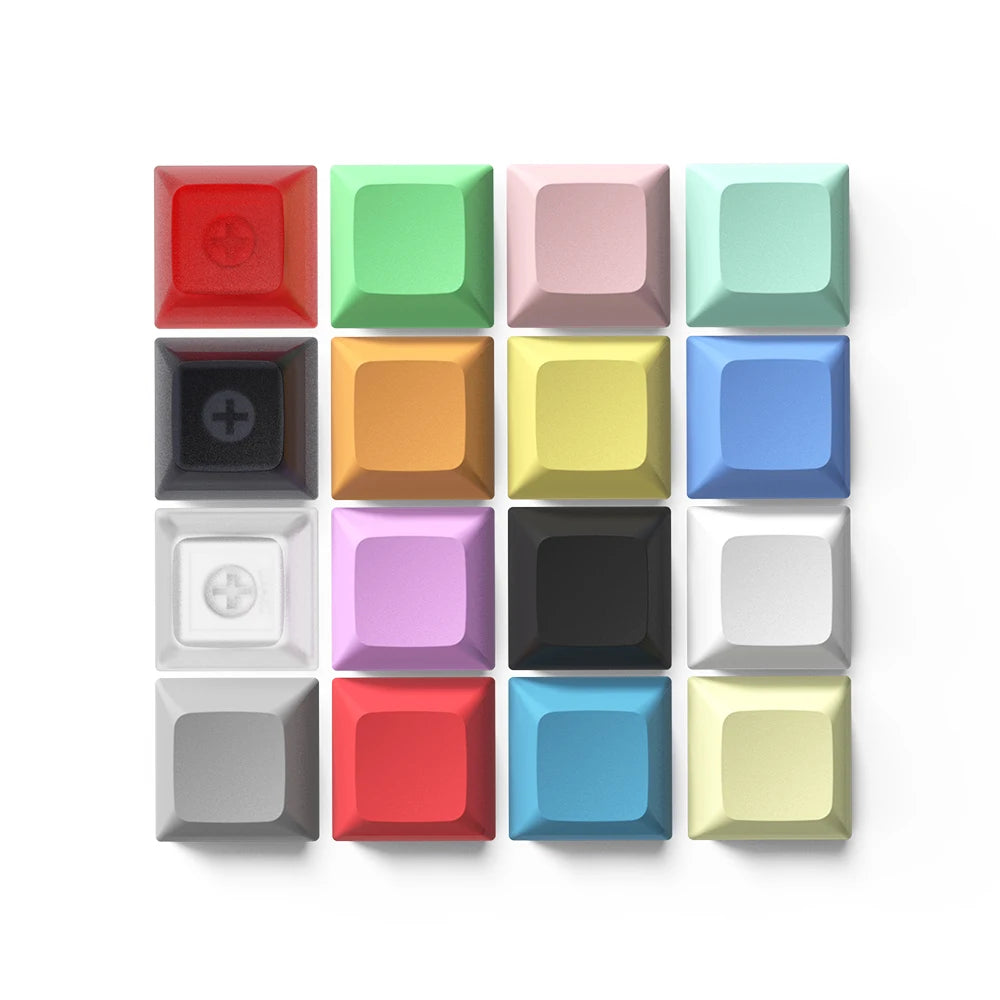Cool Jazz pbt keycap dsa 1u mixded color  green yellow blue white Transparent keycaps for gaming mechanical keyboard
