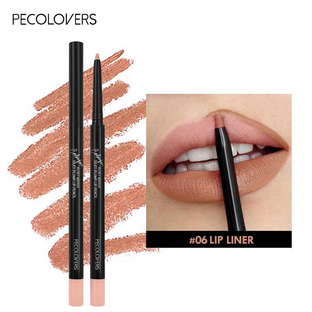 12Color Waterproof Matte Lipliner Pencil Sexy Red Contour Tint Lipstick Lasting Non-stick Cup Moisturising Lips Makeup Cosmetic