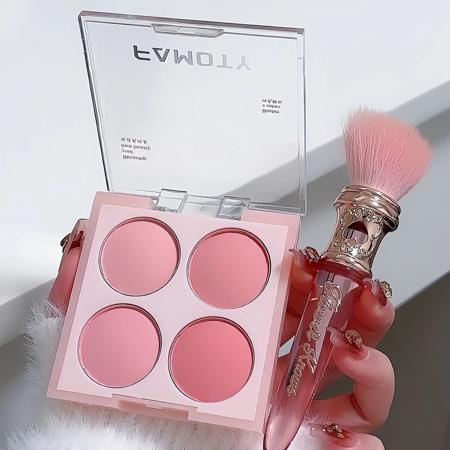4 Colors Blush Powder Face Makeup Sweet Warm Colors Matte Cheek Powder Facial Beauty Cosmetic Makeup Blush