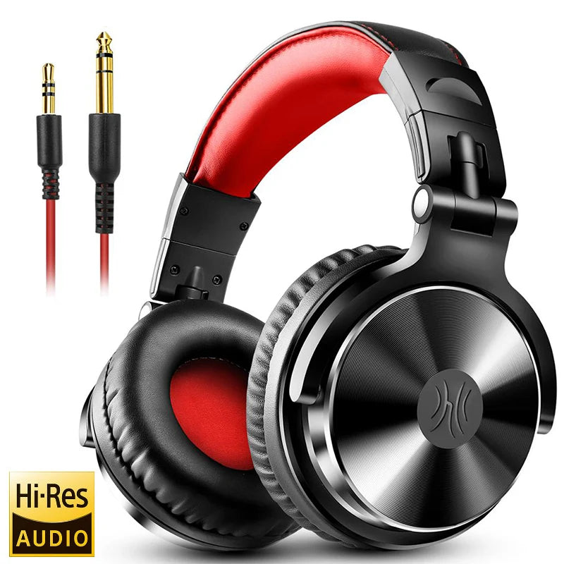 Oneodio Pro-10 Wired Headphones with 50mm Quality HiFi Drivers Stereo Big Headphones Studio Mixing Recording Monitoring Headset