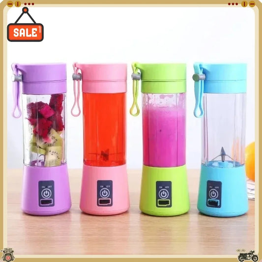 Portable Electric Handheld Blender Rechargeable Travel Fruit Juicer Cup Mini Mixer for Smoothies Milkshakes