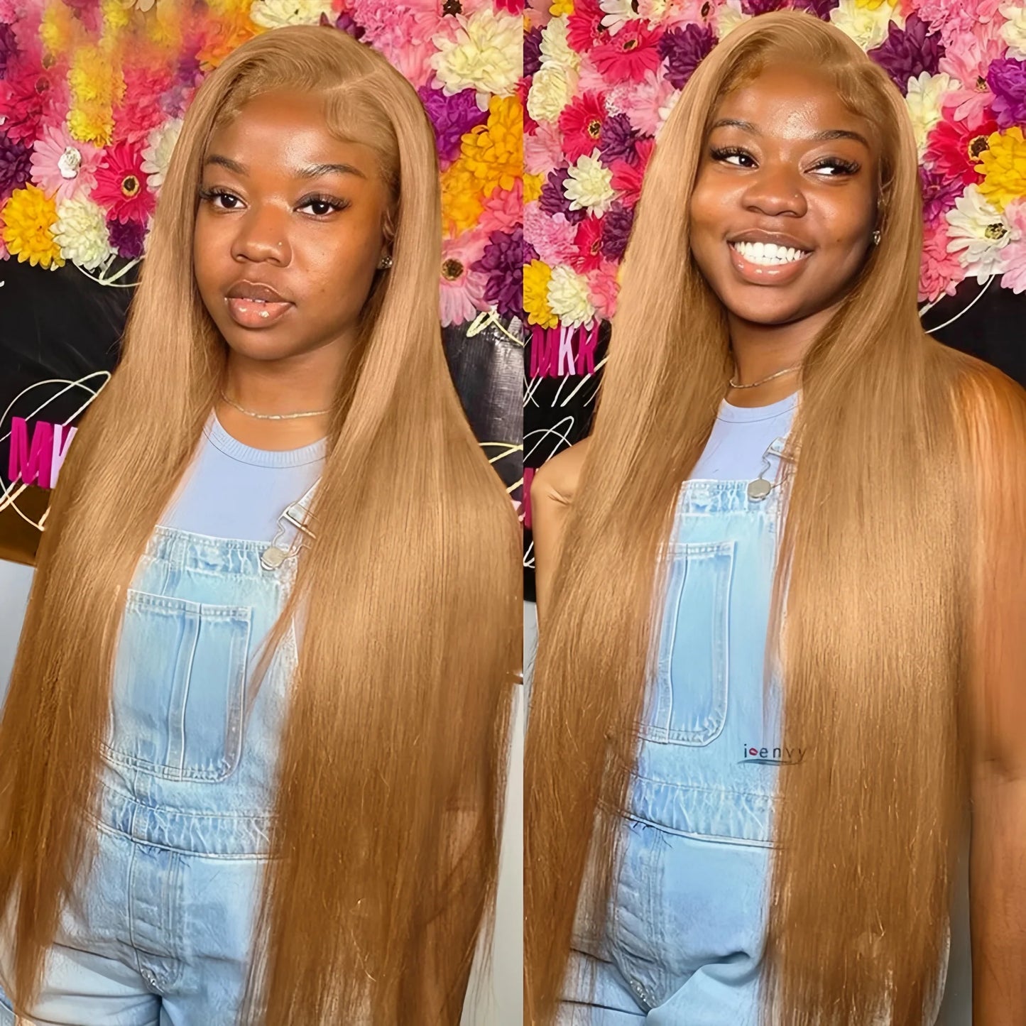 13x6 Honey Blonde Straight HD Lace Human Hair Wig 250 Density 13x6 Brazilian Bone HD Lace Frontal Human Hair Wigs for Women