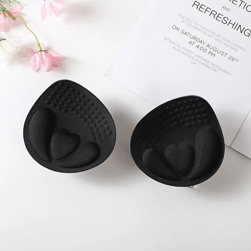 Removable Thicken Push Up Bra Pad Women Underwear Breast Lift Inserts Breathable Sponge Foam Underwear Lining Swimsuit Bra Pad