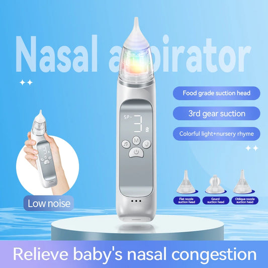 Electric Nasal Aspirator for Babies and Children - Snot Booger Cleaner Nasal Suction Machine for Infants to Remove Nasal Obstruction