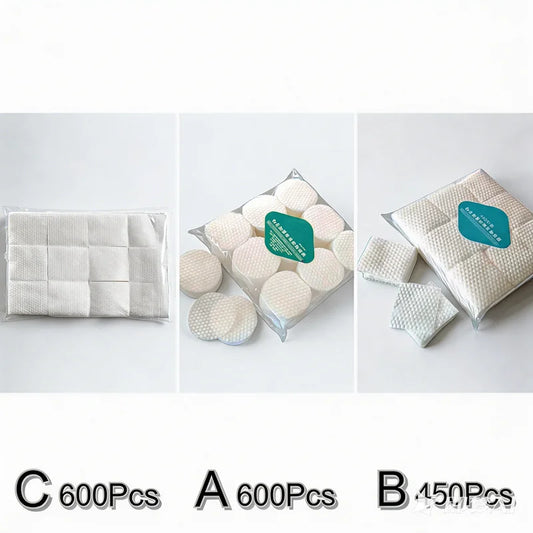600/450pcs Thicken Pearl Pattern Disposable Makeup Cotton Wipes Soft Remover Pads Facial Cleansing Paper Wipe Cosmetic Pads