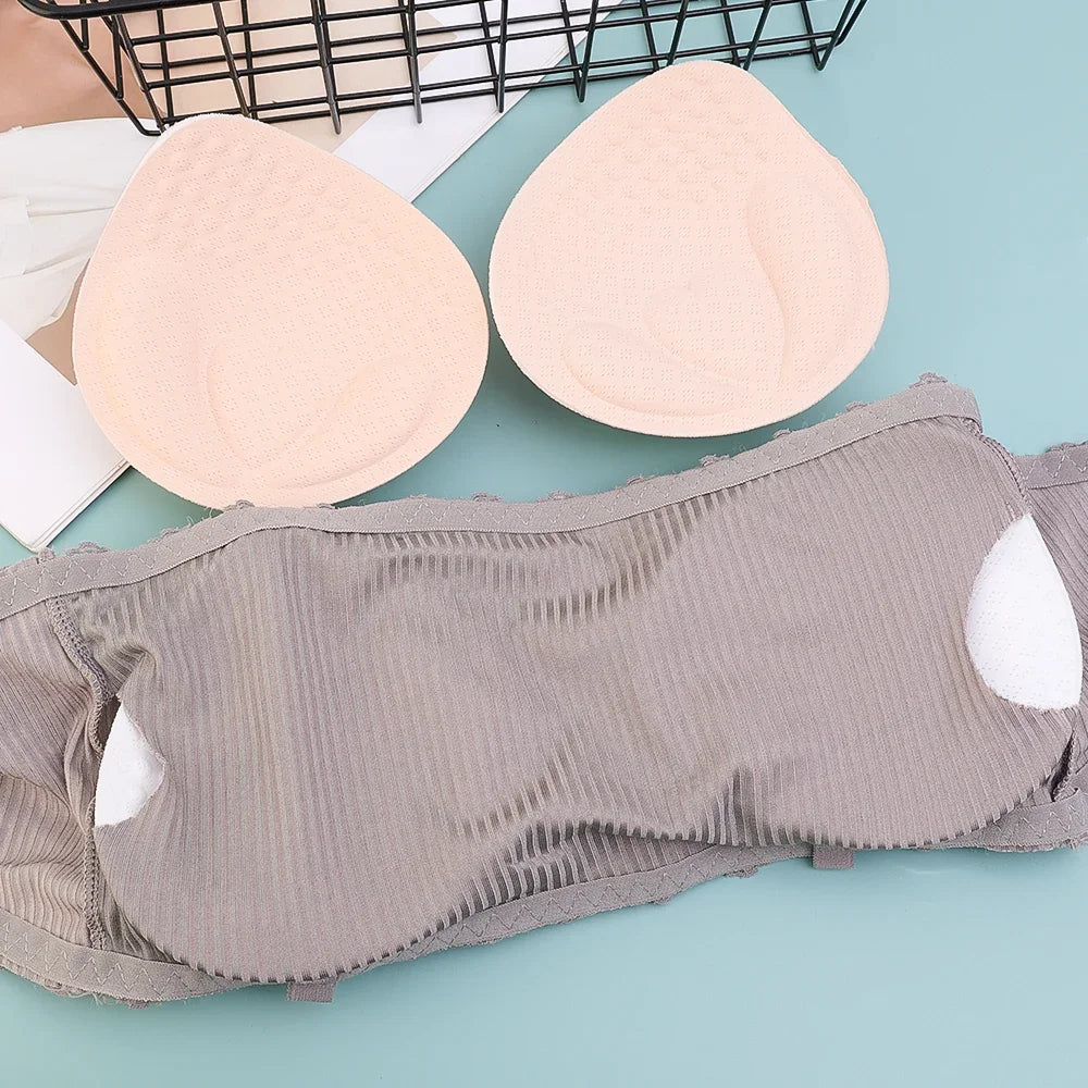 Removable Thicken Push Up Bra Pad Women Underwear Breast Lift Inserts Breathable Sponge Foam Underwear Lining Swimsuit Bra Pad