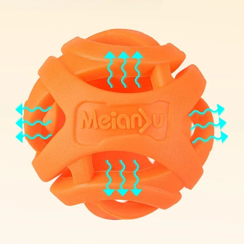 Pet Toys - Bite-resistant Chewing Balls - Hollow Elastic Balls - Training Balls - Entertainment and Relaxation Toys - Pet Supplies