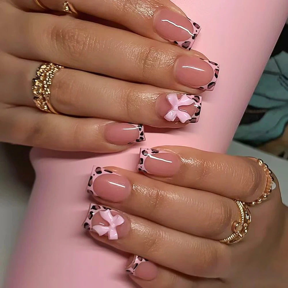 24 pièces ongles faux français cercueil longs rétro fleurs perles caviar design floral doré creux press on Y2k acrylique faux ongles