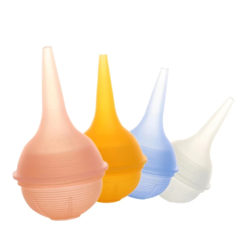 Baby Nasal Aspirator Nose Aspirator Vacuum Suction Kit Nose Cleaner with Soft Silicone Nozzle Hand Squeeze Snot Remover