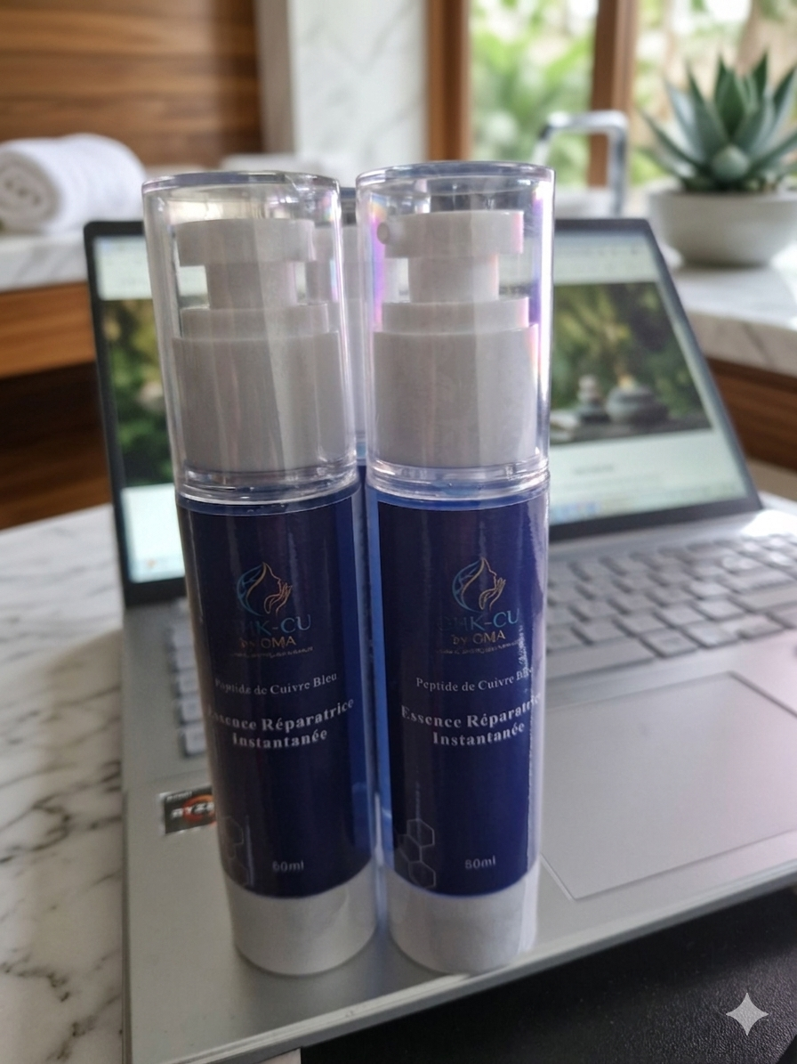 GHK-CU Sérum peptides Cuivre, Anti-Rides Hydratant  Pour Le Visage Raffermissant