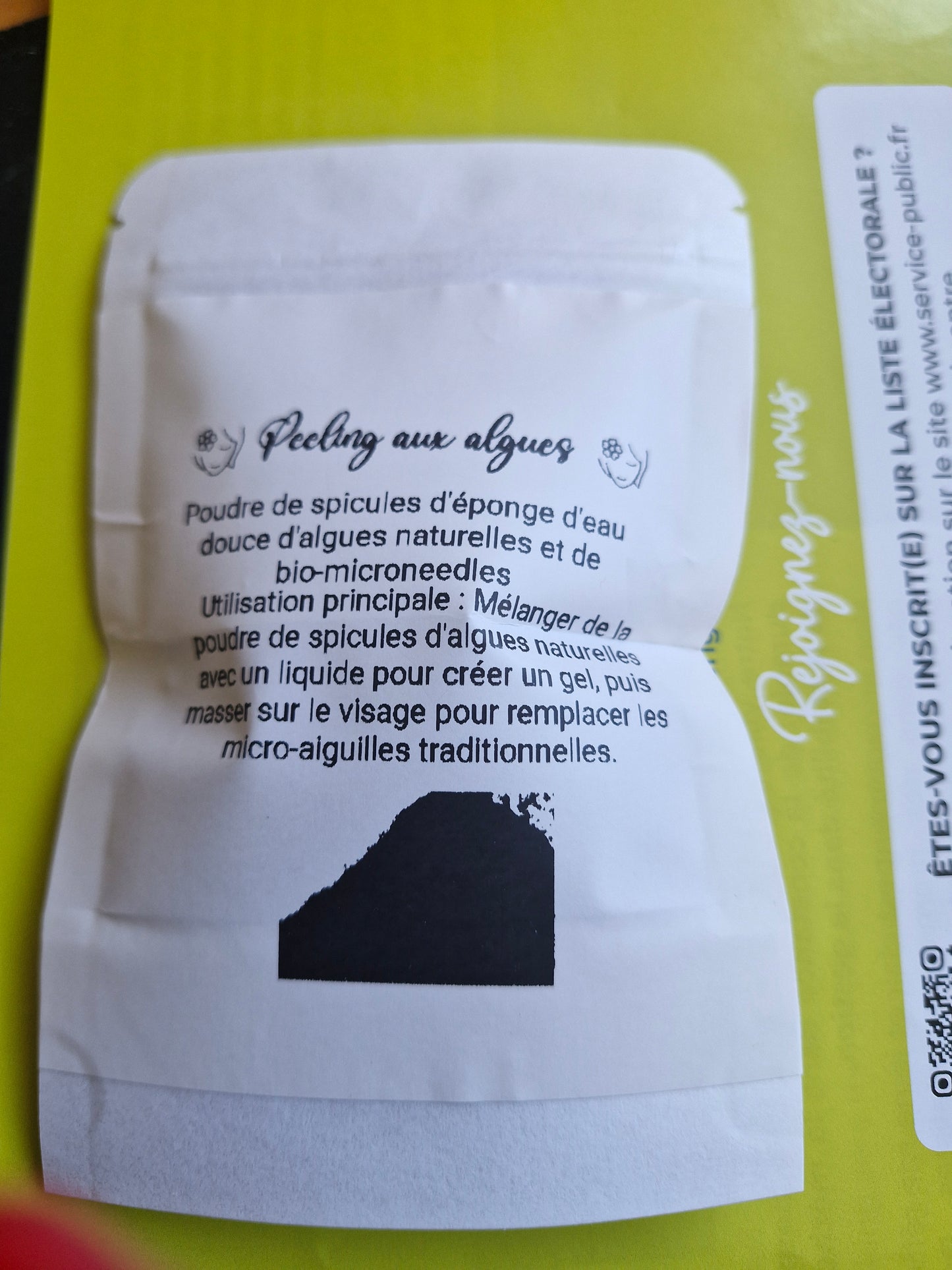 Poudre de peeling aux algues